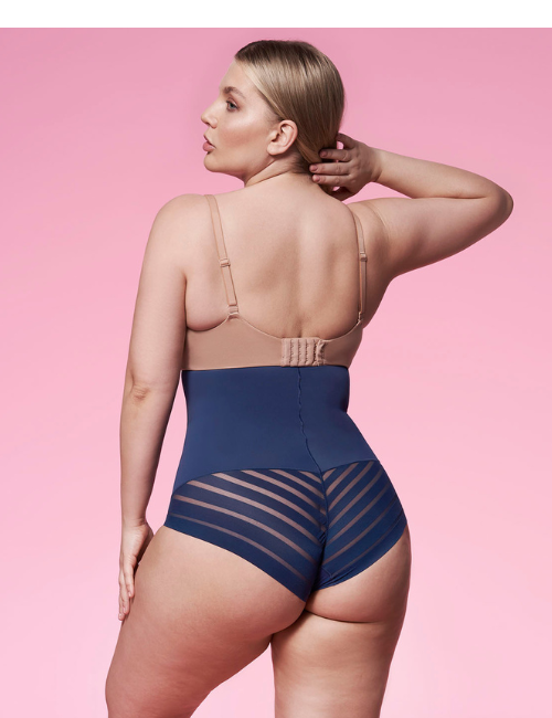 Grazia Mesh Super High Waist Deep Sea Shapewear